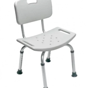 Non-Slip Shower Chair with Backrest and Armrests