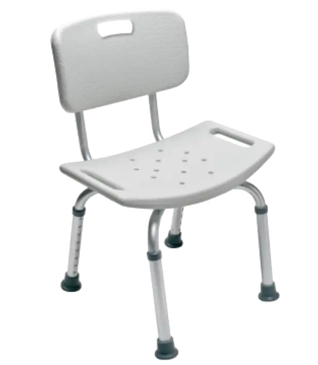 Non-Slip Shower Chair with Backrest and Armrests